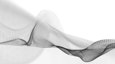 3D soyut dalga yapısı bilimsel arka plan resmi