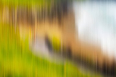 Mevsimlik manzara görüntü dayalı psychedelic arka plan