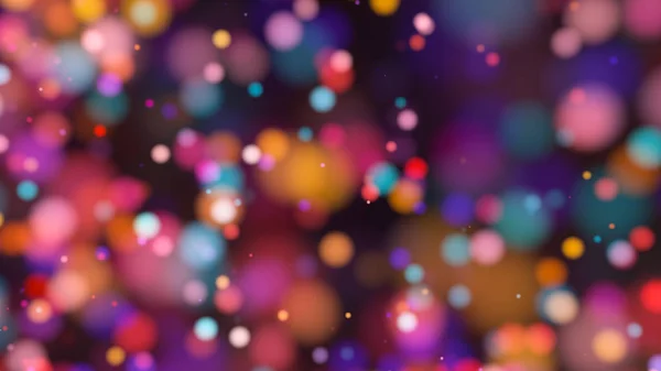 Mooie kleurrijke bokeh wazig intreepupil achtergrond verlichting — Stockfoto