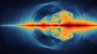 Renkli soyut esnaf uzay gezegenler hareket gibi görünüyor