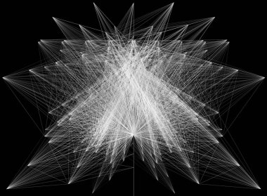 3D geometrik sheme bağlantı yapısının resmini