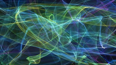 şeffaf örtü beyaz 3D çizimi