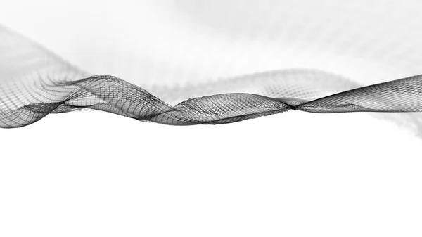 3d ілюстрація абстрактної структури хвилі наукового фону — стокове фото