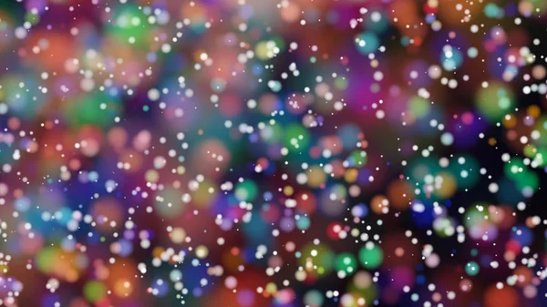 Beautiful colorful bokeh blurred background defocused lights — Stock Photo, Image