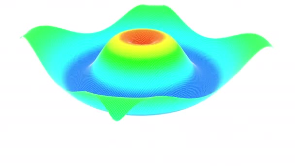 3D-Filmmaterial der Oberflächendimensionalen Graphik — Stockvideo