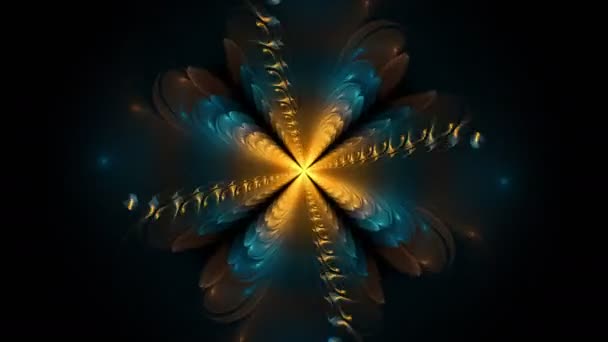 Imágenes fractales abstractas para el diseño creativo — Vídeo de stock