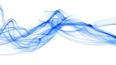 renkli dalgalar göz duman gibi 3D çizimi