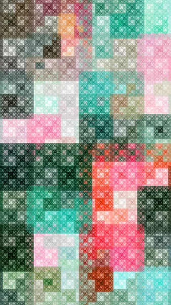 Modèle coloré fond fractal — Photo