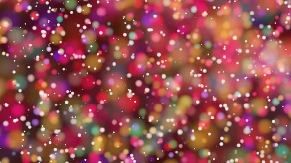 Beautiful colorful bokeh blurred background defocused lights — Stock Photo, Image