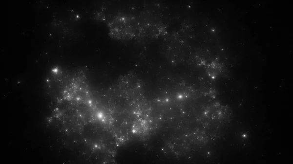 Абстрактная фрактальная иллюстрация выглядит как галактики — стоковое фото