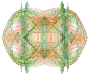 renkli soyut fraktal illüstrasyon