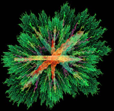 renkli soyut fraktal illüstrasyon