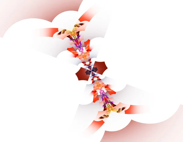 Kleurrijke abstracte fractal illustratie — Stockfoto