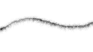 tek renkli yün iplik 3D çizimi