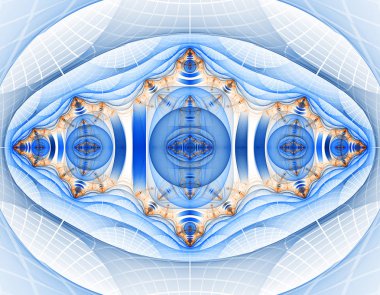 renkli soyut fraktal illüstrasyon