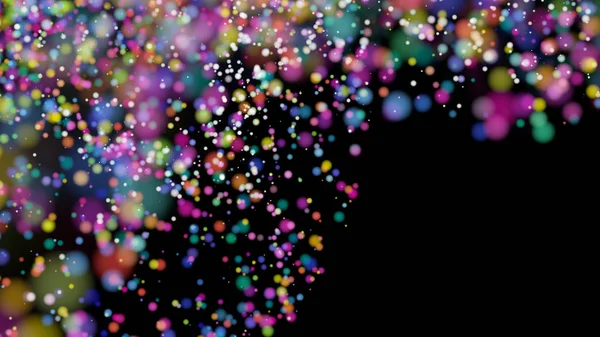 Hermoso bokeh colorido fondo borroso luces desenfocadas — Foto de Stock