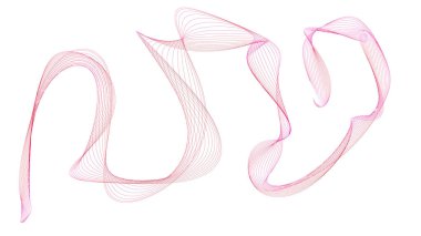 renkli dalgalar göz duman gibi 3D çizimi