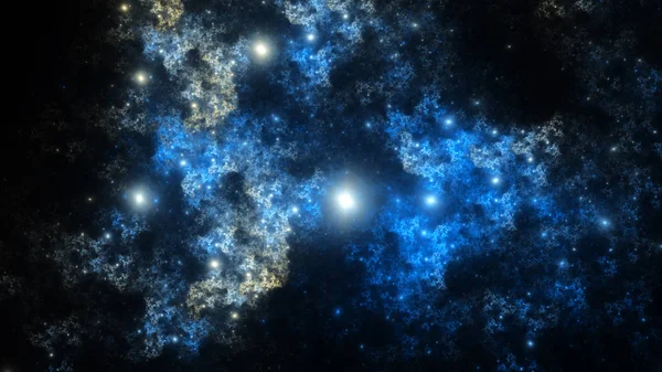 Illustrazione frattale astratta sembra galassie — Foto Stock