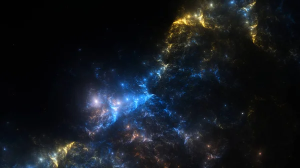 Ilustración fractal abstracta parece galaxias —  Fotos de Stock