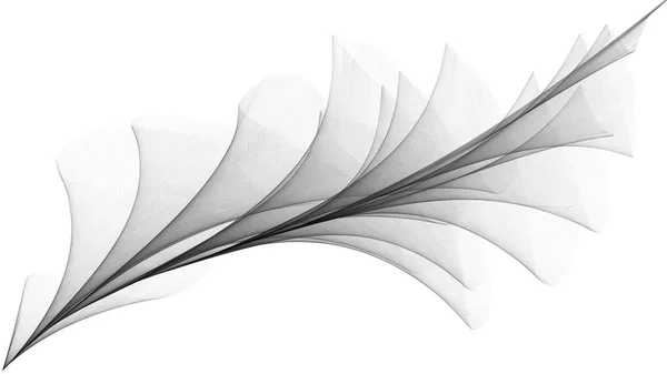 3d illustrazione del velo assomiglia pennacchio — Foto Stock
