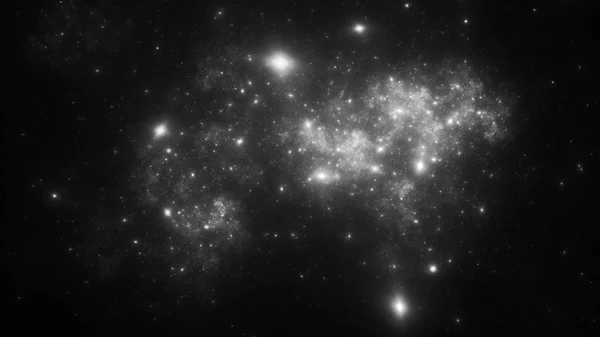 Ilustración fractal abstracta parece galaxias — Foto de Stock
