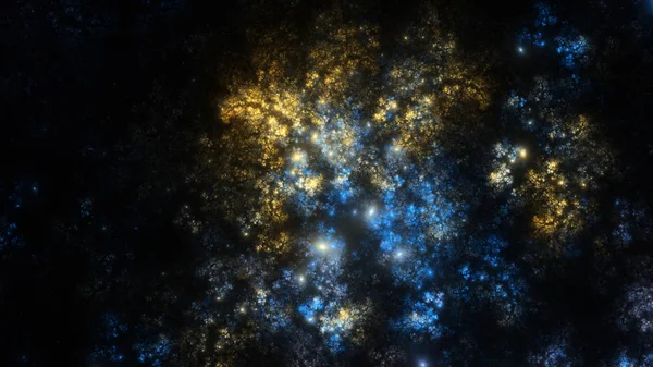 Abstract fractal illustration looks like galaxies — Stock Photo, Image