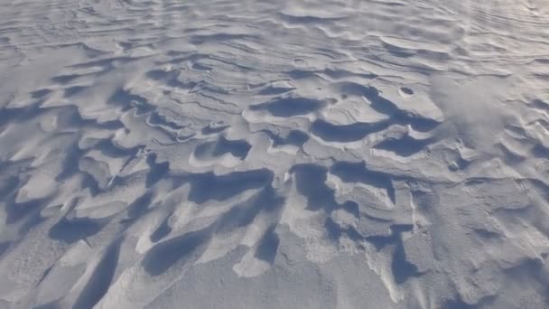 雪表面结构冬季背景 — 图库视频影像