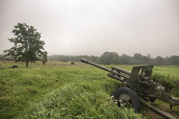 Wereldoorlog twee Sovjet militaire kanon — Stockfoto