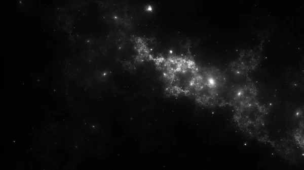 Абстрактная фрактальная иллюстрация выглядит как галактики — стоковое фото