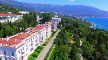 Livadia Sarayı üzerinde havadan görünümü