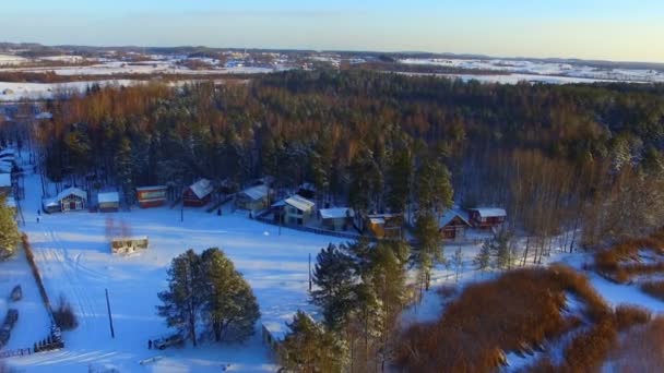 Aerial view of summer residence village — Stock Footage Aerial view of summer residence village Video Clip
