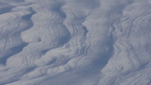 Structure de la surface de neige fond d'hiver — Video