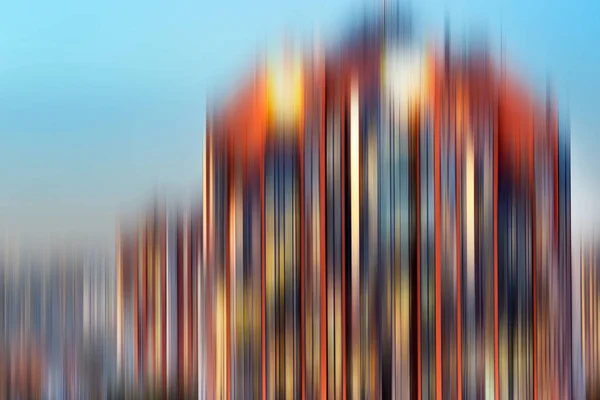 Psychedelic background based on blured architecture image — Stock Photo, Image