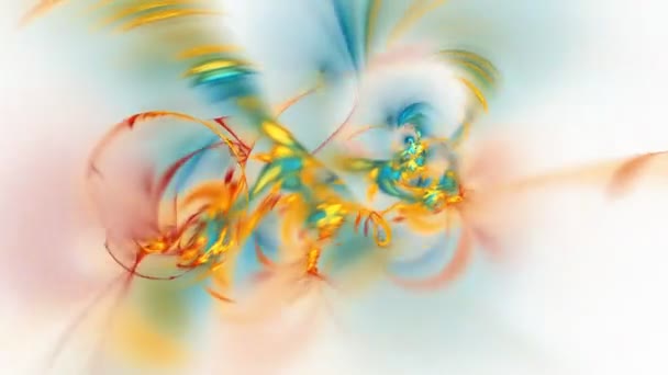 Imágenes fractales abstractas para el diseño creativo — Vídeo de stock
