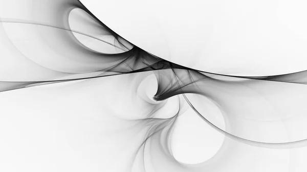 Ilustração fractal abstrata monocromática — Fotografia de Stock
