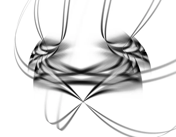 Monokrom abstrakt fractal illustration — Stockfoto