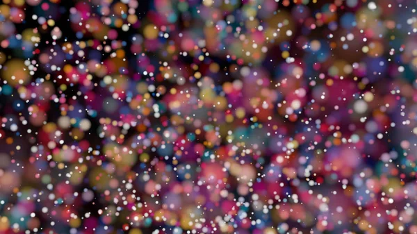 Beautiful colorful bokeh blurred background defocused lights — Stock Photo, Image