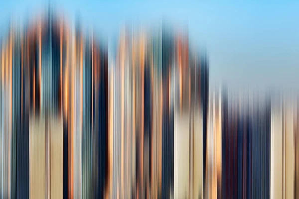 Psychedelischer Hintergrund basiert auf blauem Architekturbild — Stockfoto