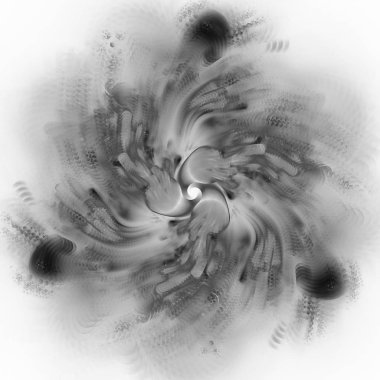 Yaratıcı tasarım için soyut fraktal çizim