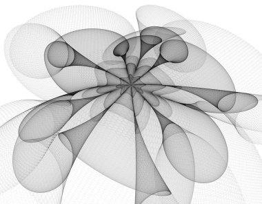 Yaratıcı tasarım için soyut fraktal çizim