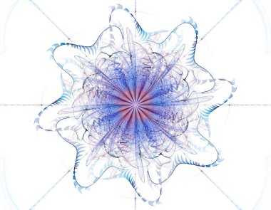 Yaratıcı tasarım için soyut fraktal çizim