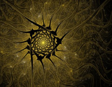 Yaratıcı tasarım için soyut fraktal çizim