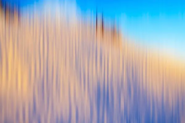 Psychedelischer Hintergrund basiert auf blauem Architekturbild — Stockfoto