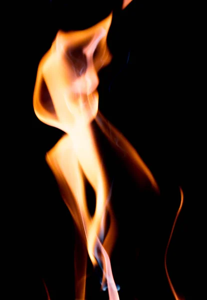 Nahaufnahme der natürlichen Flamme — Stockfoto