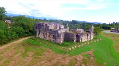 Shervashidze Prens Sarayı kalıntıları üzerinde havadan görünümü
