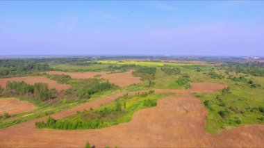 Drone uçuş tarım alanları üzerinde