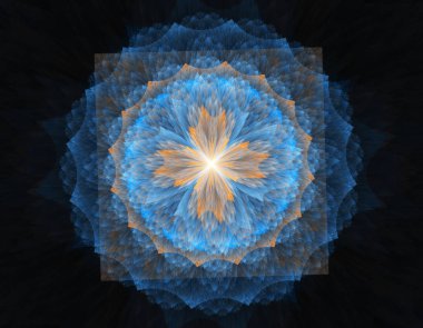 Yaratıcı tasarım için soyut fraktal çizim