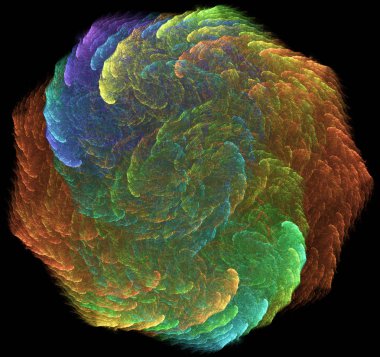 Yaratıcı tasarım için soyut fraktal çizim