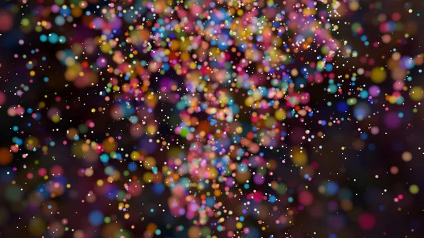 Hermoso bokeh colorido fondo borroso luces desenfocadas — Foto de Stock