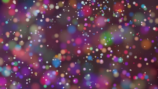 Beautiful colorful bokeh blurred background defocused lights — Stock Photo, Image